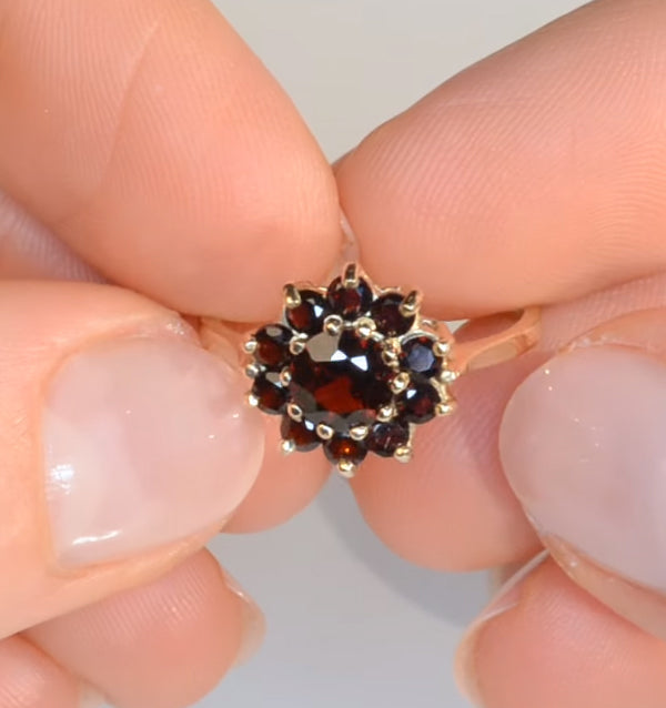 Garnet Ring 9K Yellow Gold